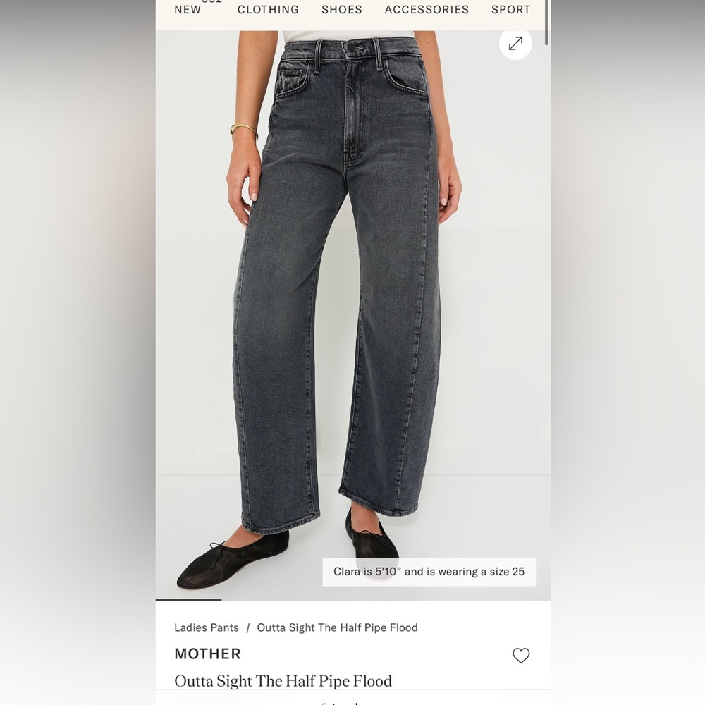 Mother Denim Half Pipe Flood in Outta Sight